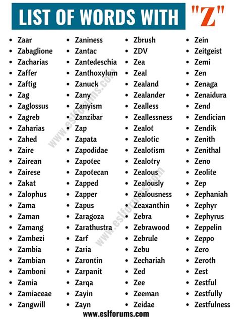 words with x and z|List of Words with Z and X Scrabble & Words with Friends.